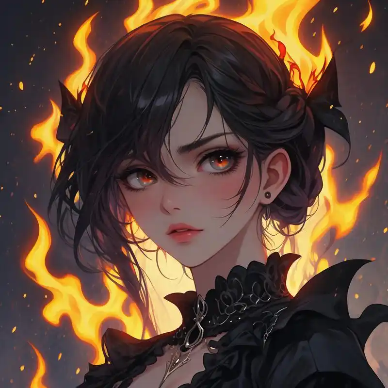 94恶魔黑暗系女生头像92 沉醉于黑暗之中,恶魔女生的魅力无法挡!