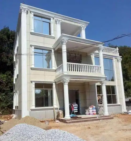 云南省保山市农村别墅外墙水包水效果图案例