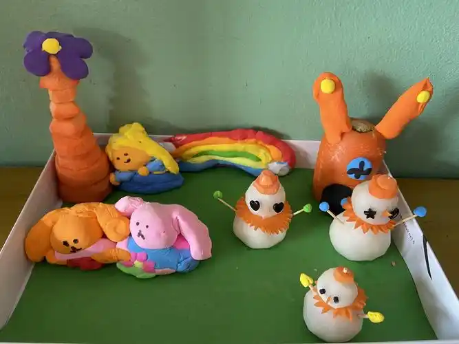 亲子作品 来一波亲子萝卜创意造型大比拼!