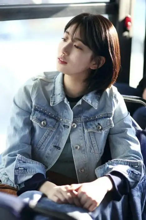 当你沉睡时裴秀智南洪珠宽松牛仔外套女秋季牛仔上衣