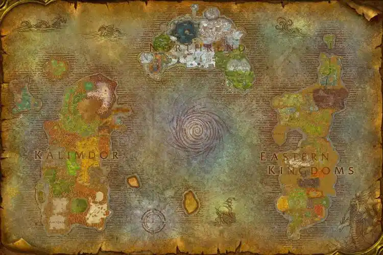 地图一些未知名岛屿2019-10-24 21:33 中间的是科赞吧,靠近卡利姆多的