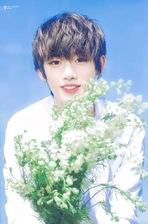 丁程鑫白衬衫唱栀子花开