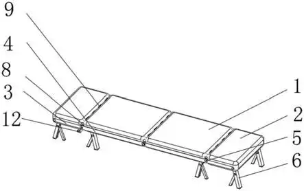 一种家庭用多功能折叠床的制作方法