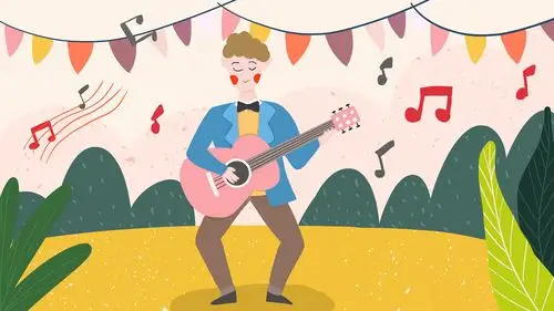 音乐会系列手绘插画