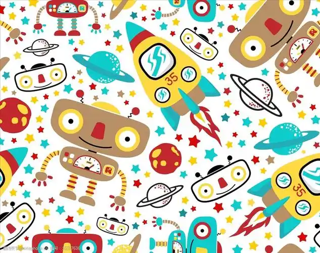 卡通太空机器人