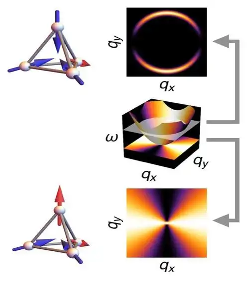 研究表明:中子散射图的"夹点"和"半月"其实来自同一基础物理学