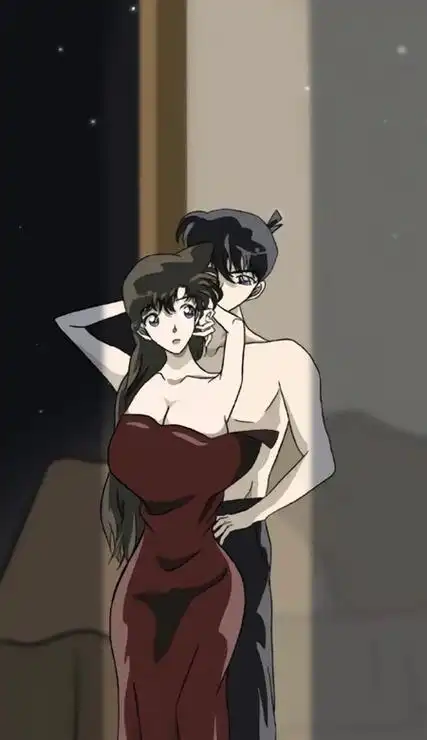 工藤新一小兰情侣壁纸高清好喜欢这组好有氛围感