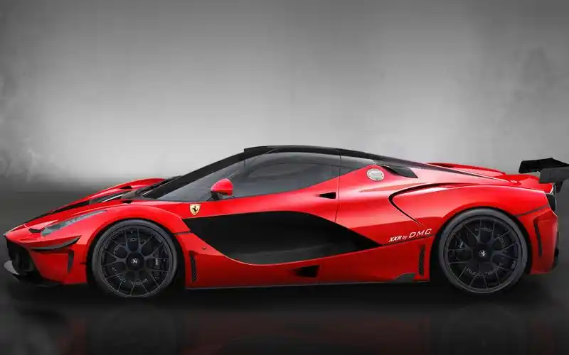 首页 汽车 法拉利 红色超级跑车,dmc laferrari fxxr侧视图 壁纸
