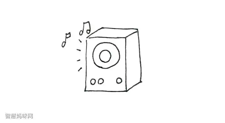 【简笔画作品】音响简笔画画法 - 元艺考