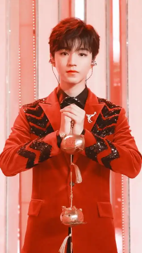 王俊凯20190121东方卫视春晚录制crlogo