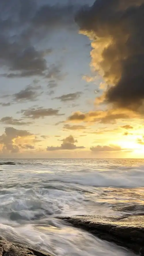 有哪些好看的黄昏下海边的背景图? - 知乎