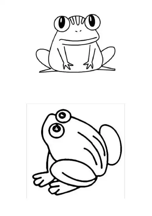 小青蛙简笔画图片大全彩色带步骤图