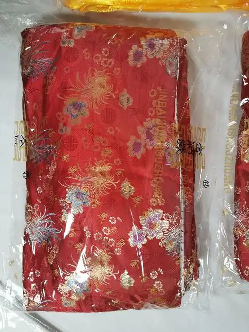 一件代发寿衣女全套唐装七件套殡葬用品老人去世衣服冲喜寿衣全套