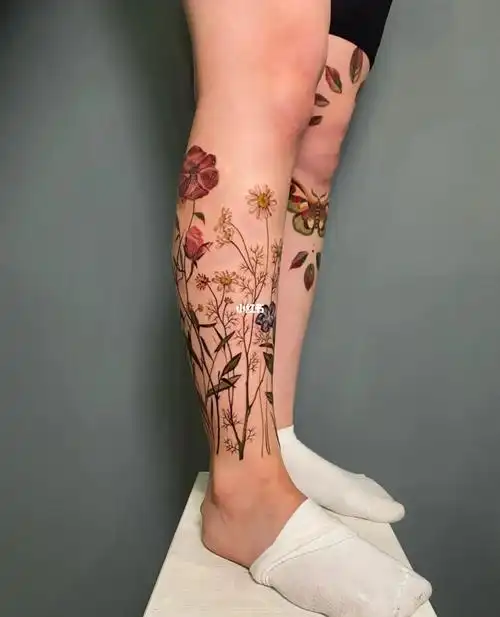 重庆素花花腿纹身