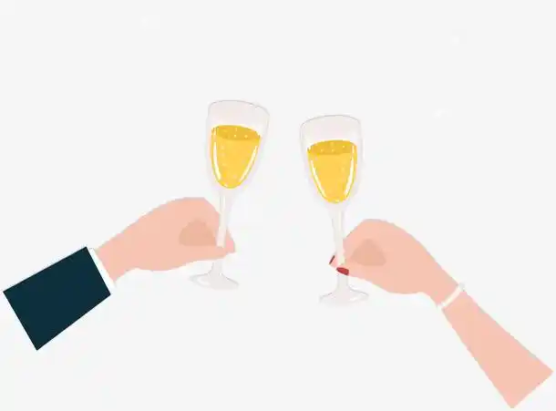 新郎新娘交杯酒