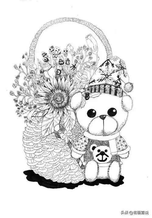 少儿画画图片大全,少儿绘画简单易学儿童画(28张~创意美术儿童范画,很