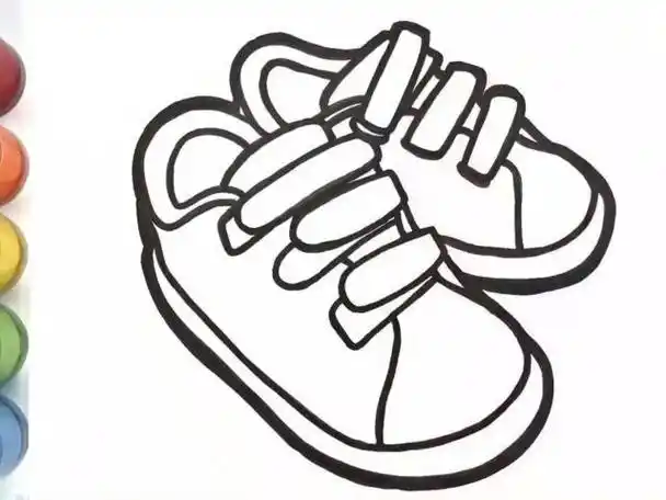 两只鞋子简笔画视频