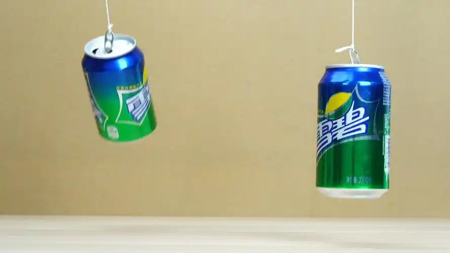 魔力科学小实验,易拉罐做的耦合共振摆你追我赶超有趣
