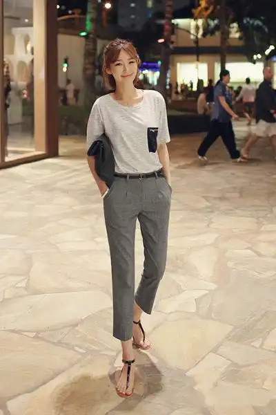 百搭休闲裤 8组时尚搭配任你选