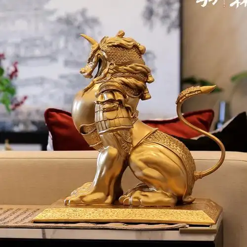 2021羽林将军貔貅开业礼品招财聚财玄关电视酒柜创意聚宝盆