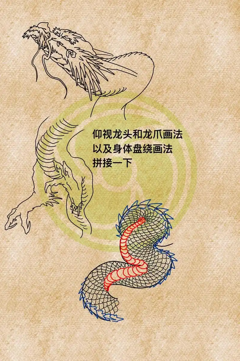 云龙九郎.前几期的画法融合一下 做个大满背云龙九郎    # - 抖音