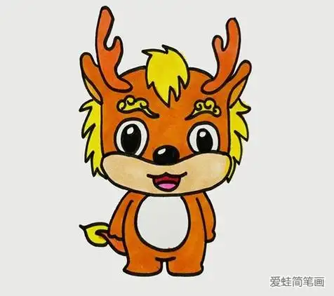 简单的麒麟怎么画--简笔画大全