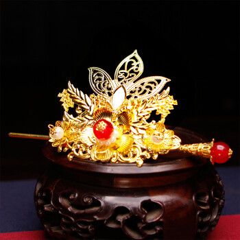 古装皇后贵妃凤冠皇冠汉服造型发饰新娘头饰古装饰品发冠套装q171发冠