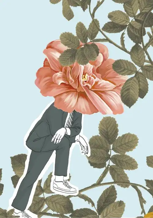 like赖着不走品牌插画设计