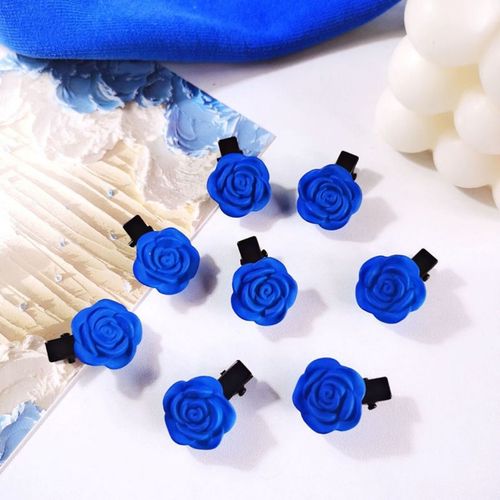 克莱因蓝发夹ins蓝色系发卡点缀夹子碎发刘海夹洛丽塔少女心发饰