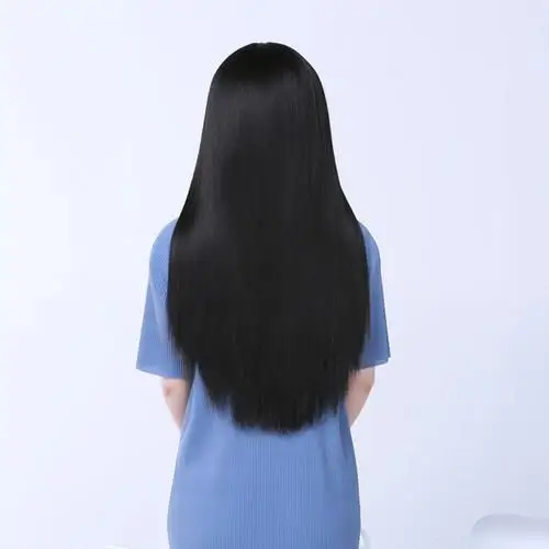 中长发图片直发背面