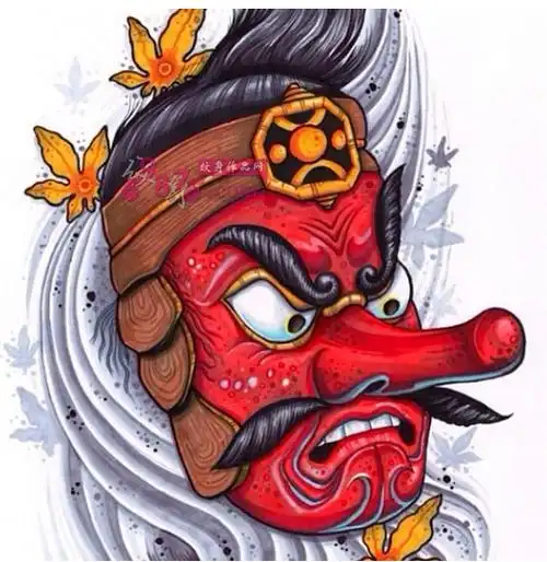 今天北京纹身店东方印记要和大家介绍的是日本鬼怪纹身之一的大天狗