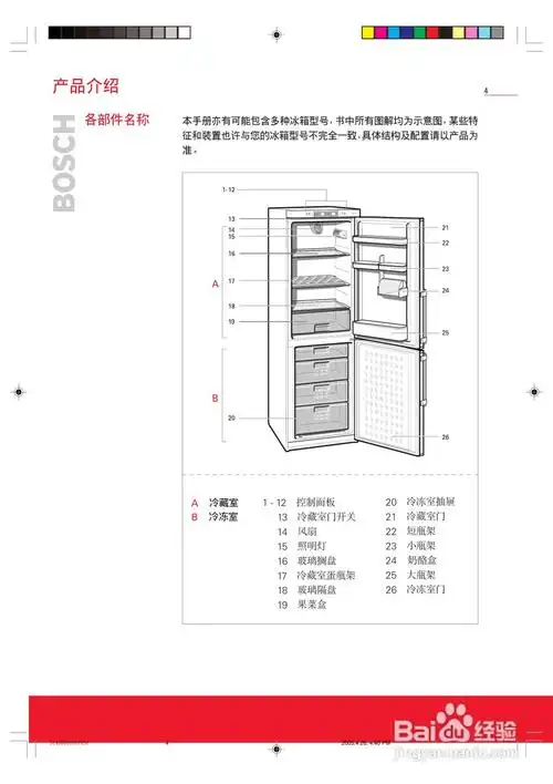bosch 51400000007050冰箱说明书:[1]