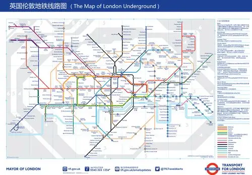 英国伦敦地铁线路图_运营时间票价站点_查询下载
