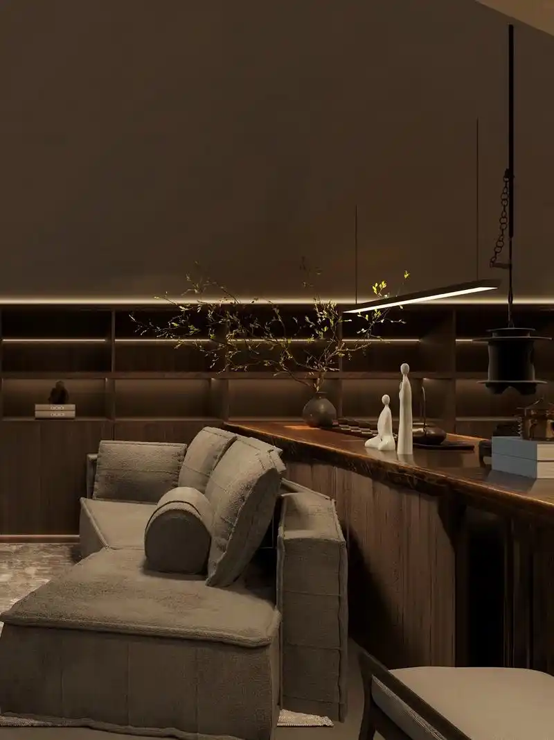 禅意新中式90平方米茶室私人会所设计