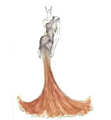 晚礼服设计手稿-婚纱礼服设计-服装设计