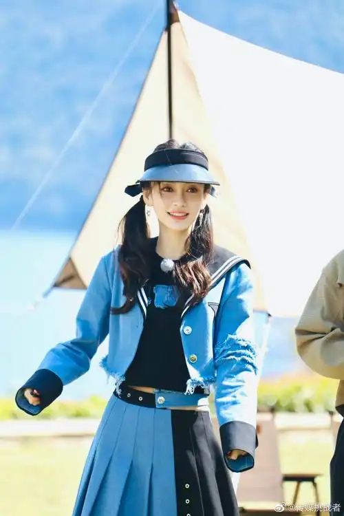 angelababy今日份跑男录制造型_高清图集_新浪网