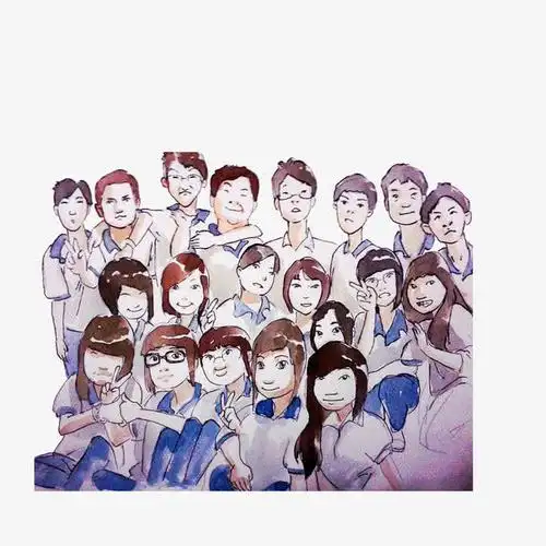 班级毕业合照免抠素材免费下载_觅元素51yuansu.com