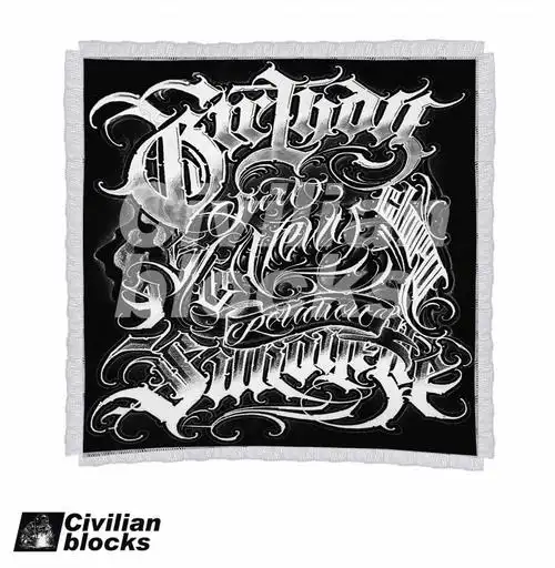 奇卡诺欧美西海岸花体字oldschool匪帮硬核说唱嘻哈hiphop沙发布高端