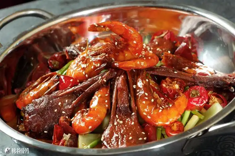 江湖菜干锅鸭唇虾_中国菜图片_中餐素材_特色菜_菜品食谱_餐饮美食_移