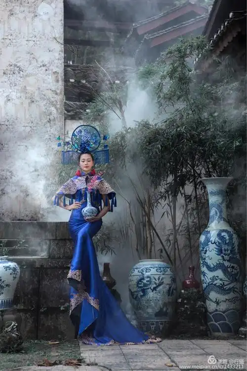【东方韵·青花瓷 】中国风人像意境摄影