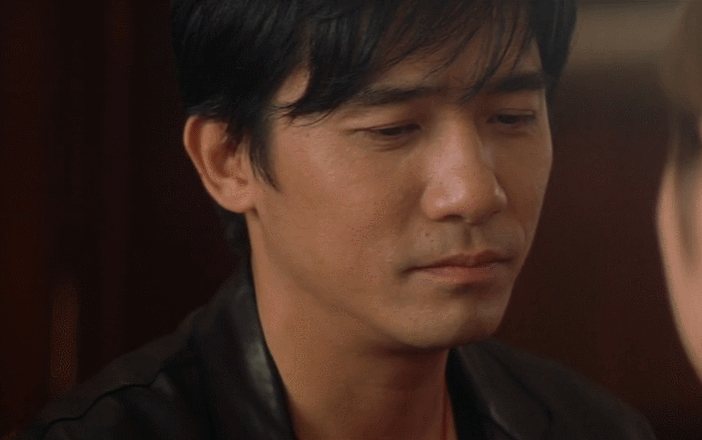 帅哥 帅气 微笑 挑眉 搞笑 无间道3 梁朝伟 歪头 电影 表情包 陈永仁