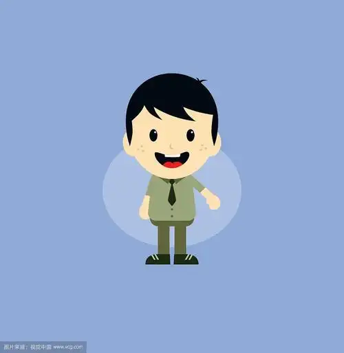 可爱的小男孩卡通形象