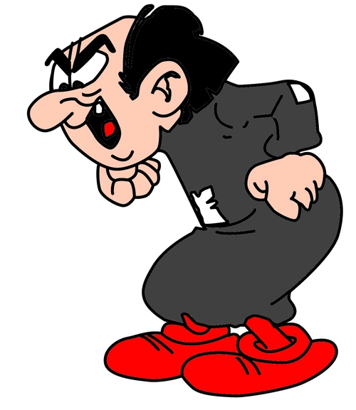 格格巫,著名动画片《蓝精灵》中反派角色,[1]中年男性巫师.