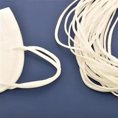 口罩松紧带一次性口罩绳口罩耳带白色圆扁口罩耳绳kn95耳绳