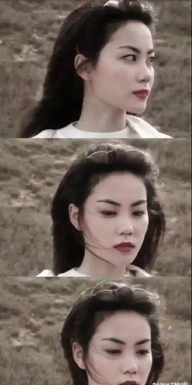 和她之前的照片做一下对比,除了年轻时有点婴儿肥,根本没什么差别