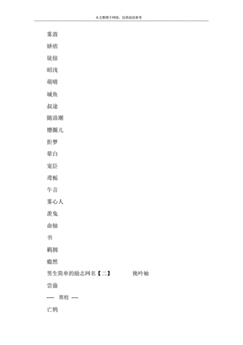 男生简单的励志网名【一】.doc 5页