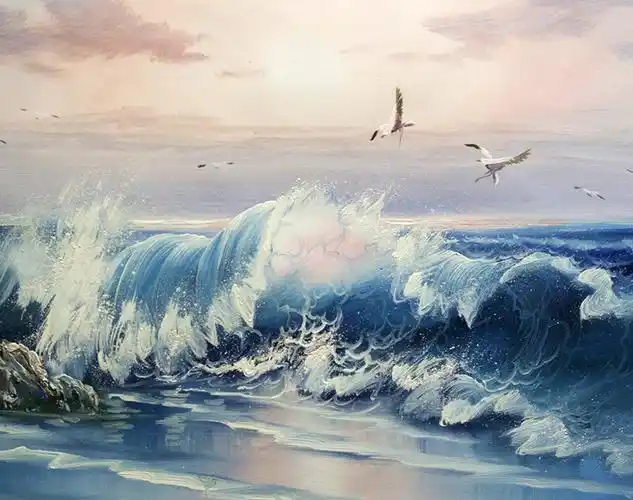 黄少武《海浪滔天》60x120cm