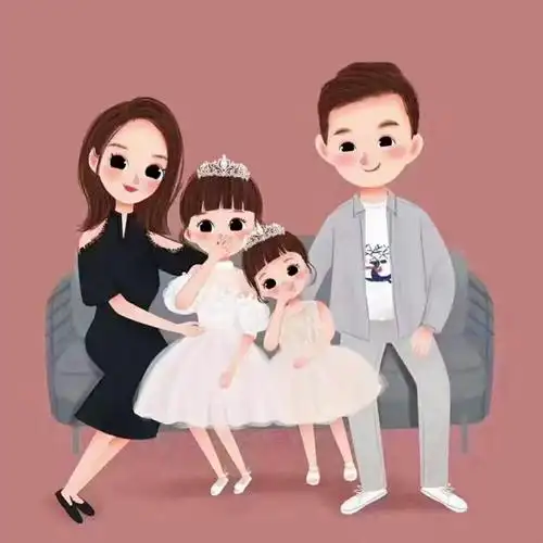 亲子头像一家四口