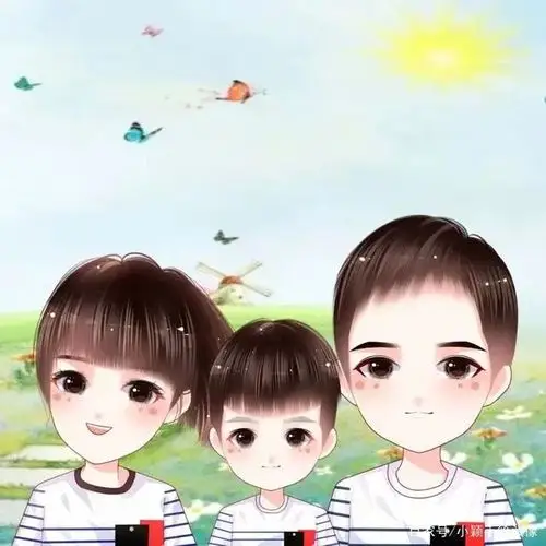 怎样把照片中的头像扶正_特别亲子照,一家三口,四口微信头像,温馨幸福