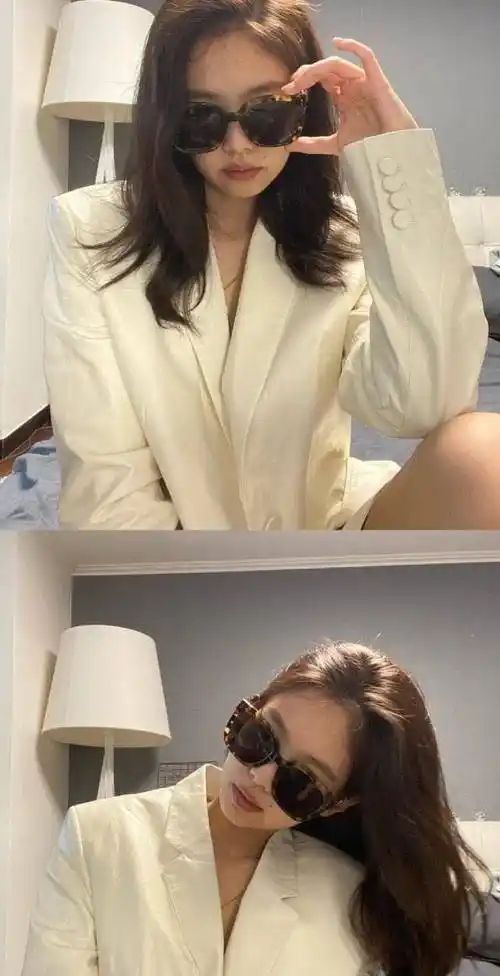 jennie午夜出镜权志龙意外出镜,穿粉色豹纹秀直角肩,二人合作有望